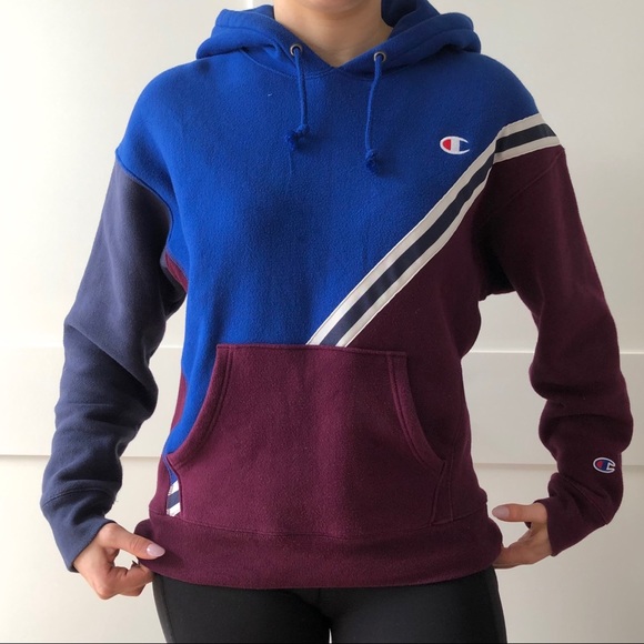 Champion Tops - CHAMPION REVERSE WEAVE TRI-COLOUR HOODIE
